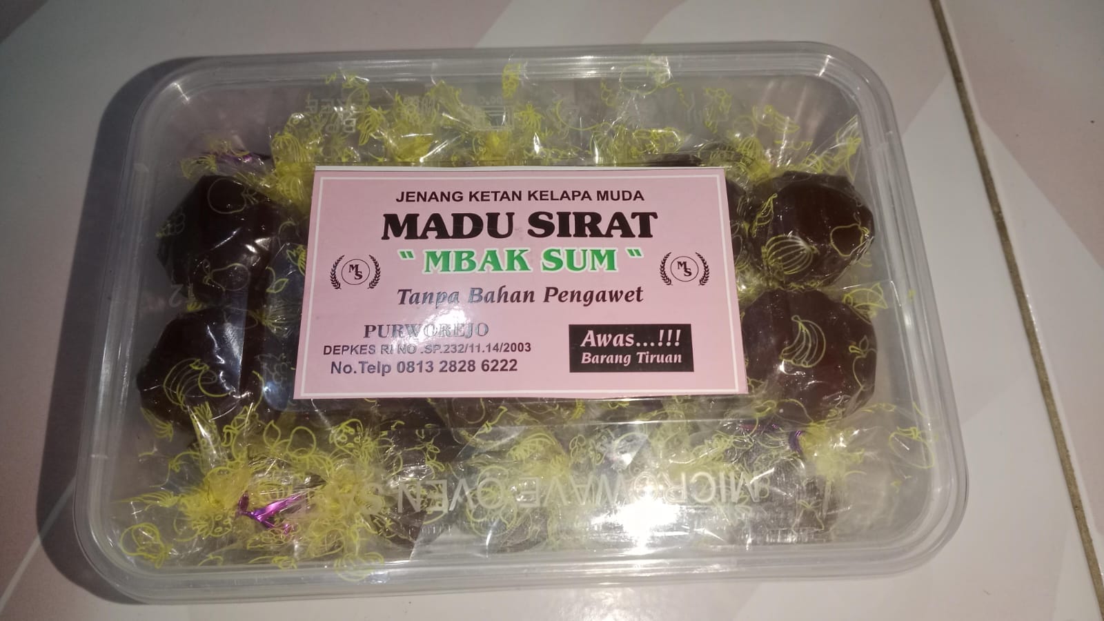 Jenang Ketan Madu Sirat